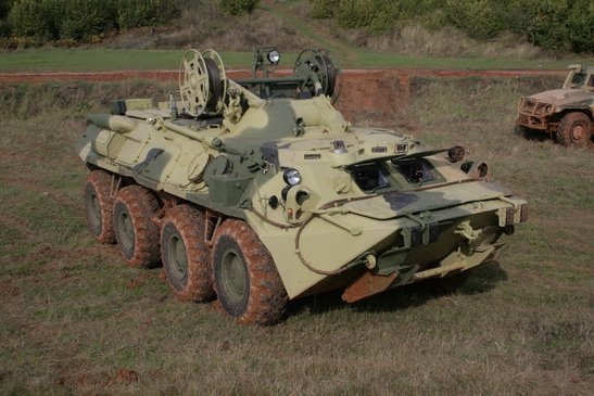 Модификация бтр 80 на полигоне