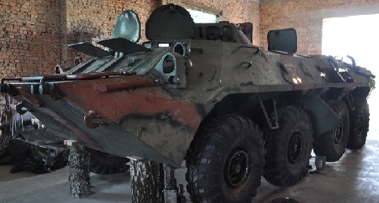 Осмотр ходовой БТР-70